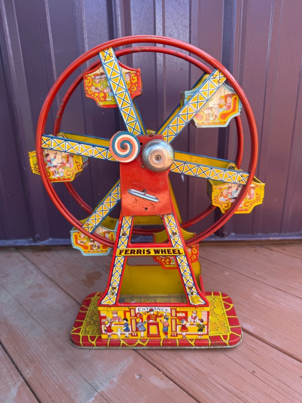 Vintage J. Chein & Company tin litho Hercules Ferris Wheel